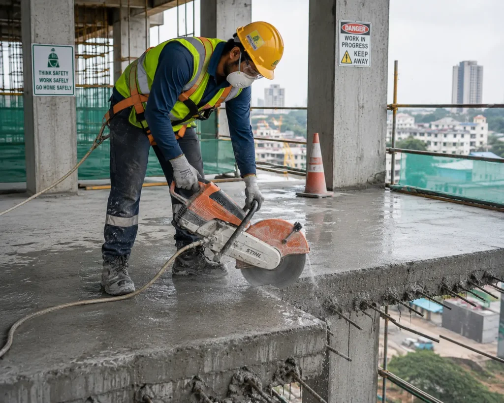 Slab Cutting Services in Dehradun for RCC Structures